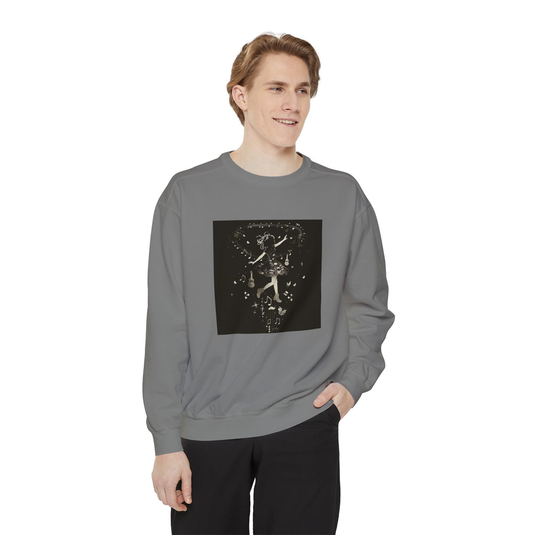Music Inspired Unisex Garment-Dyed Sweatshirt