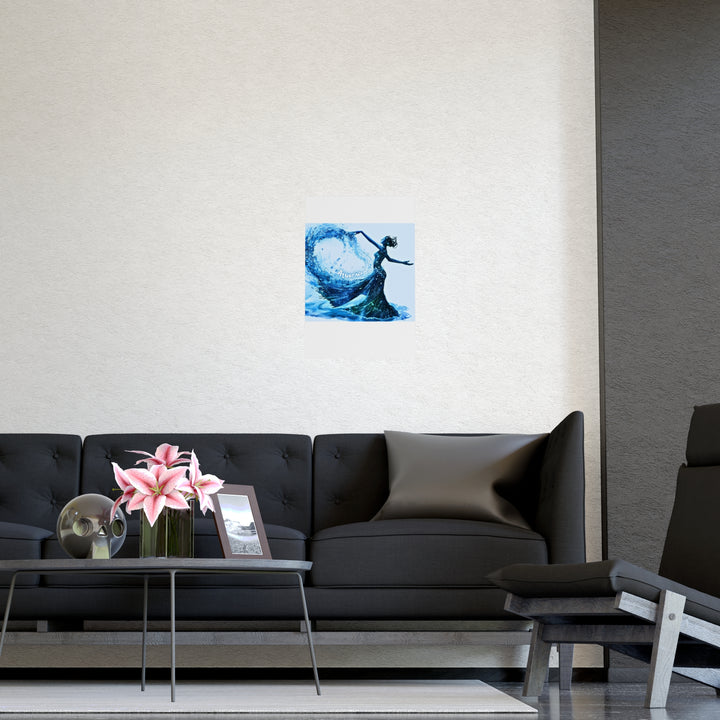 Aquarius Zodiac Matte Poster