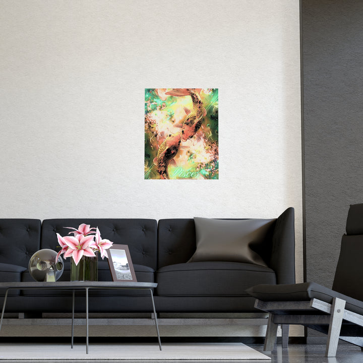 Pisces Zodiac Matte Poster