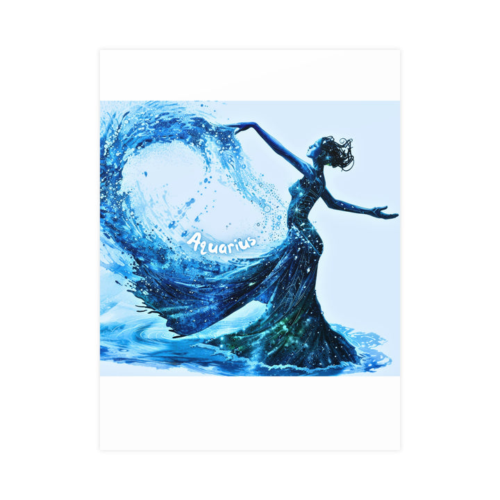 Aquarius Zodiac Matte Poster