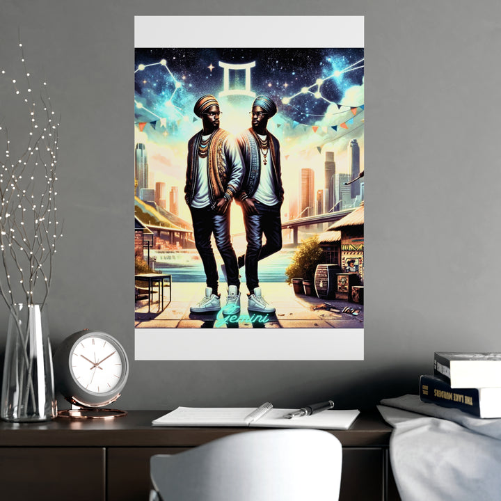 Gemini Zodiac Matte Poster V.2