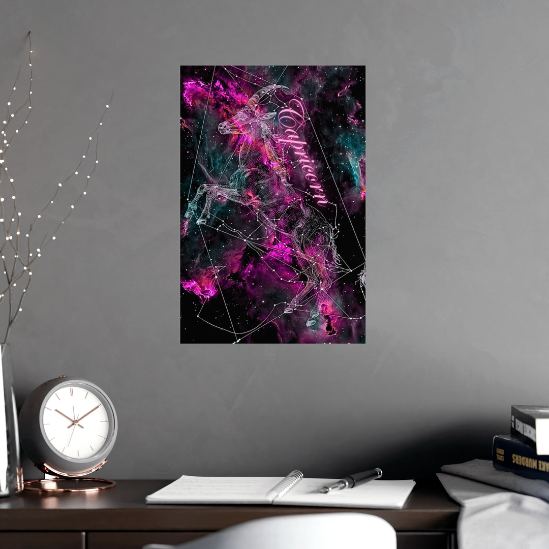 Capricorn Zodiac Matte Poster
