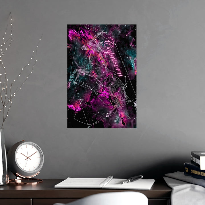 Capricorn Zodiac Matte Poster