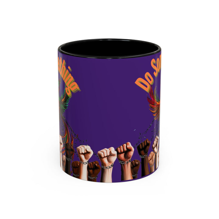 "Do Something" Phoenix & Fists Empowerment Coffee Mug –