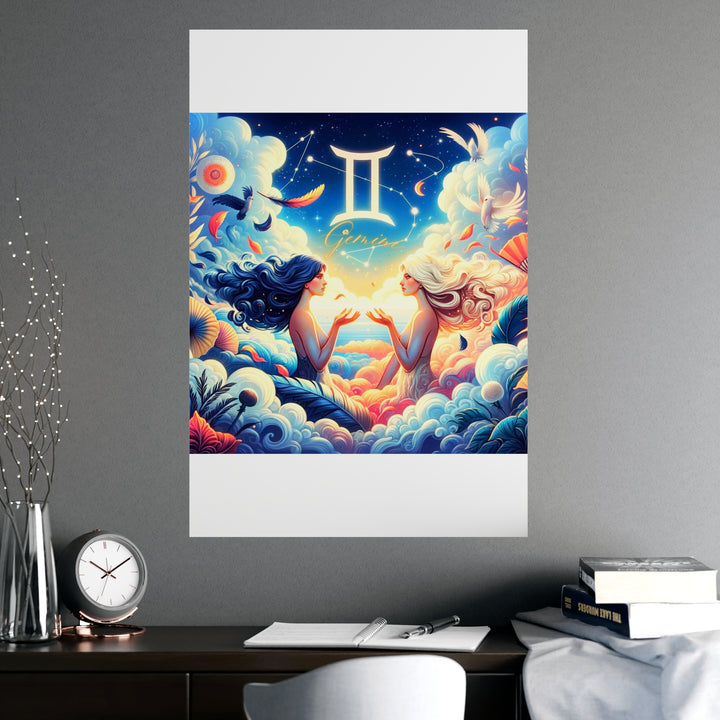 Gemini Zodiac Matte Poster V.3