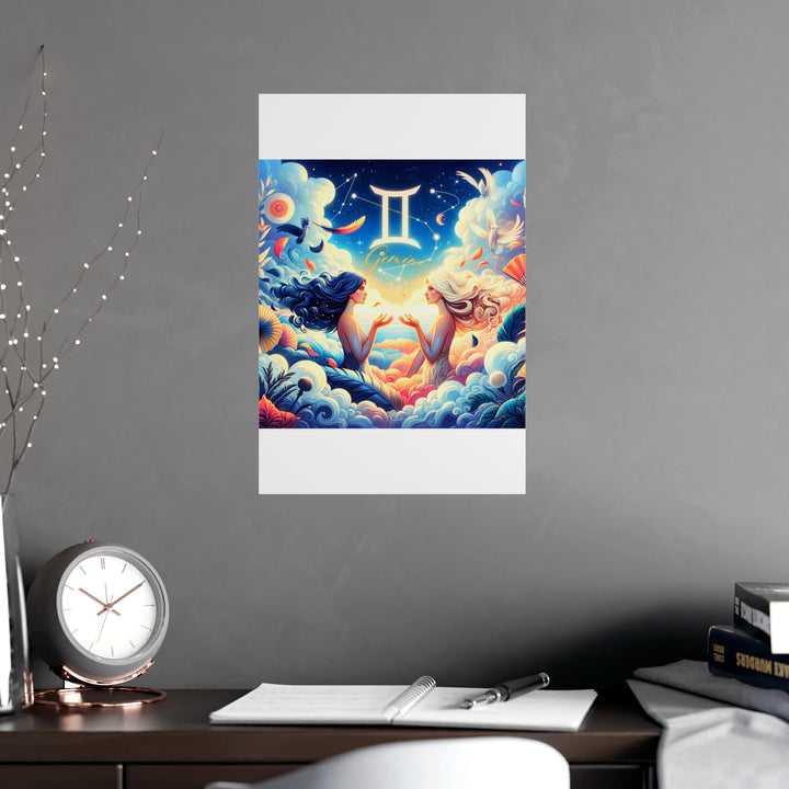 Gemini Zodiac Matte Poster V.3