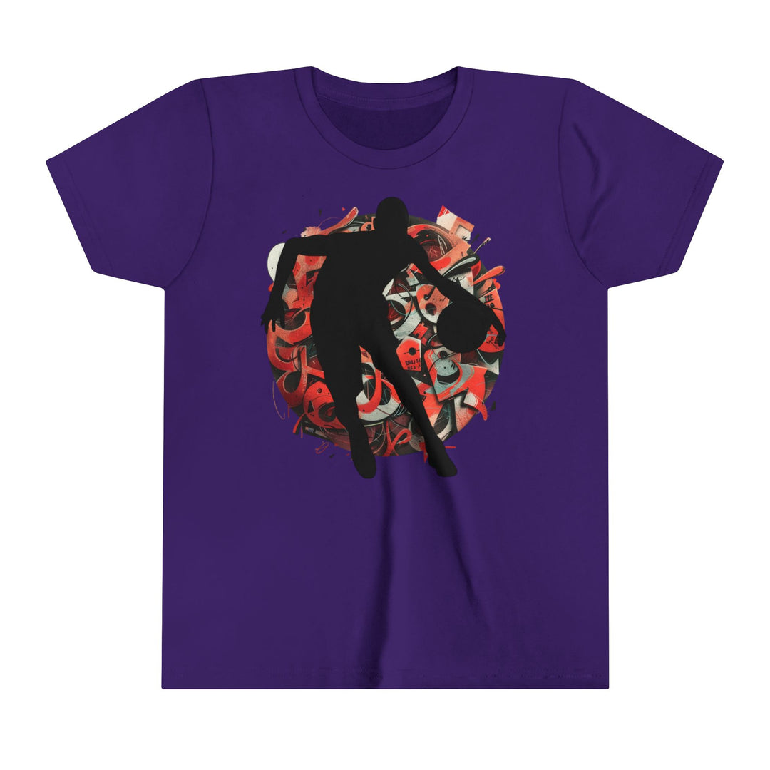 Basketball Silhouette Youth Short Sleeve Tee