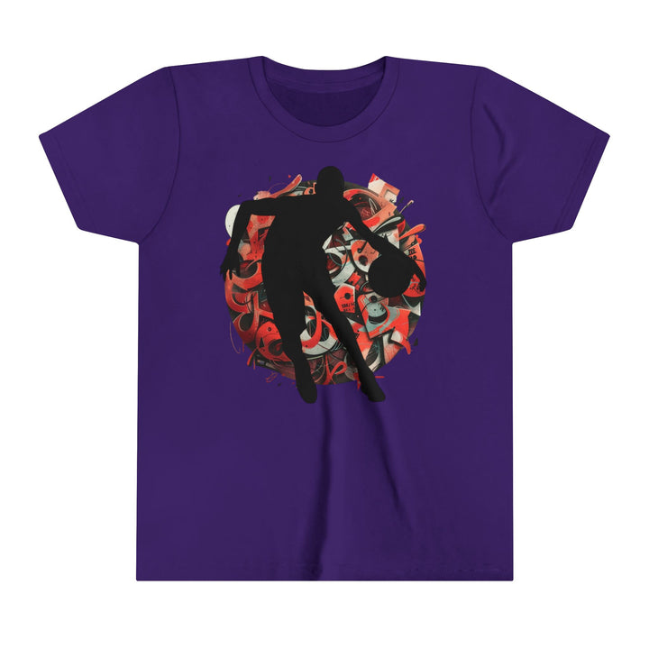 Basketball Silhouette Youth Short Sleeve Tee