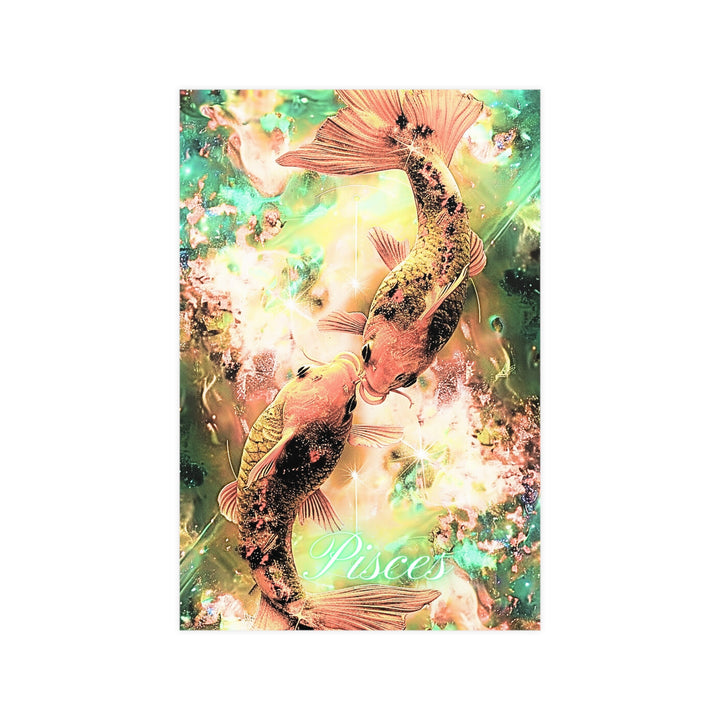 Pisces Zodiac Matte Poster