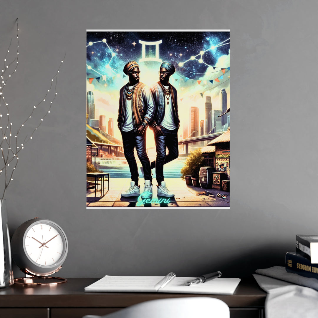Gemini Zodiac Matte Poster V.2