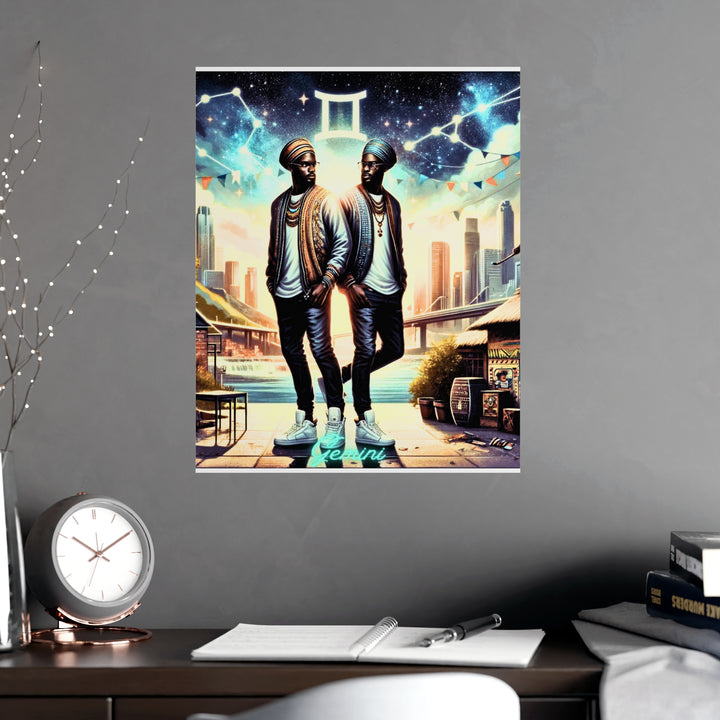 Gemini Zodiac Matte Poster V.2