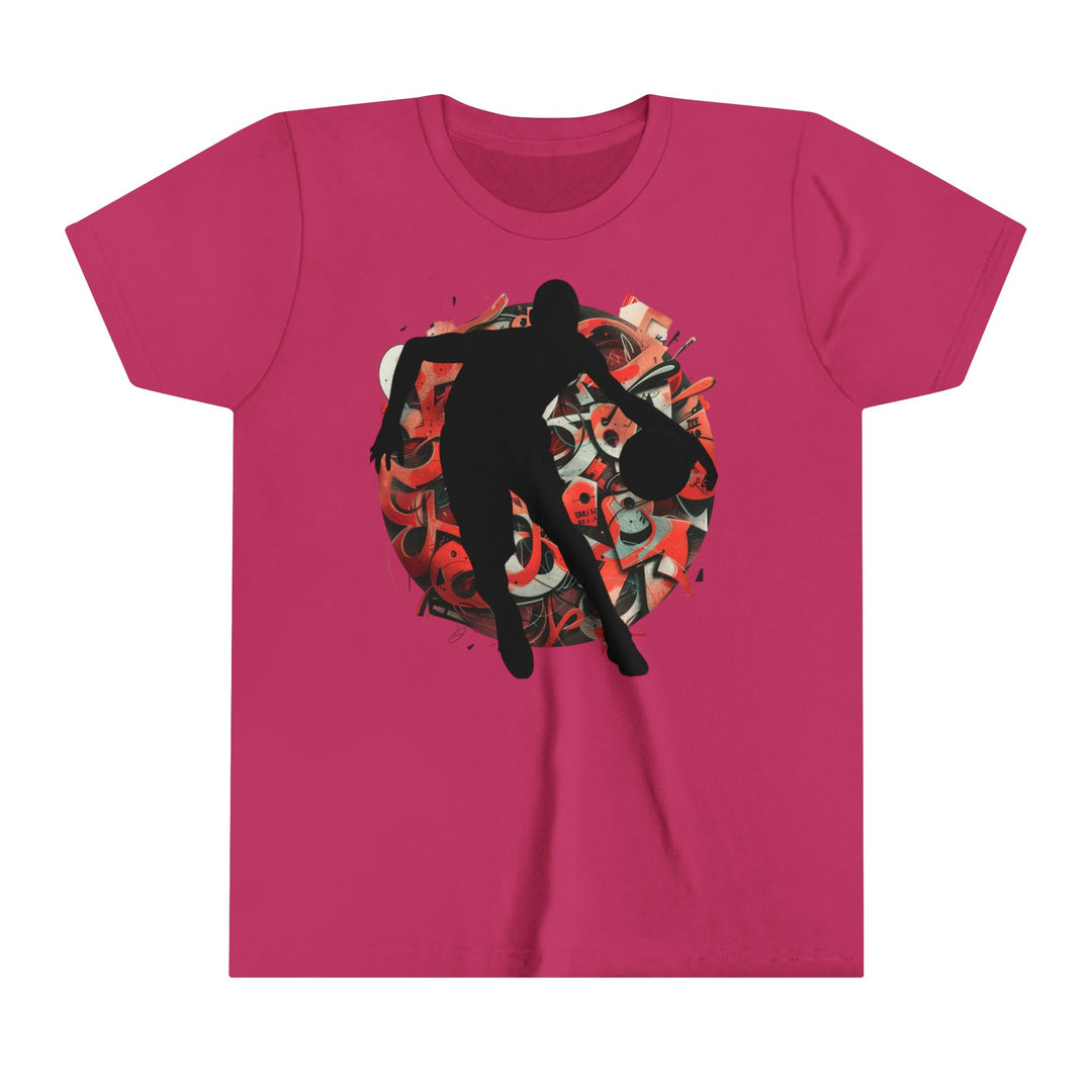 Basketball Silhouette Youth Short Sleeve Tee