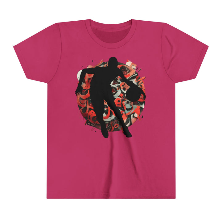 Basketball Silhouette Youth Short Sleeve Tee