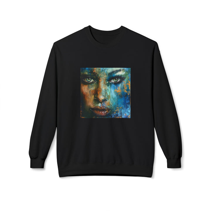 Glitter Woman Unisex Fleece Crewneck Sweatshirt