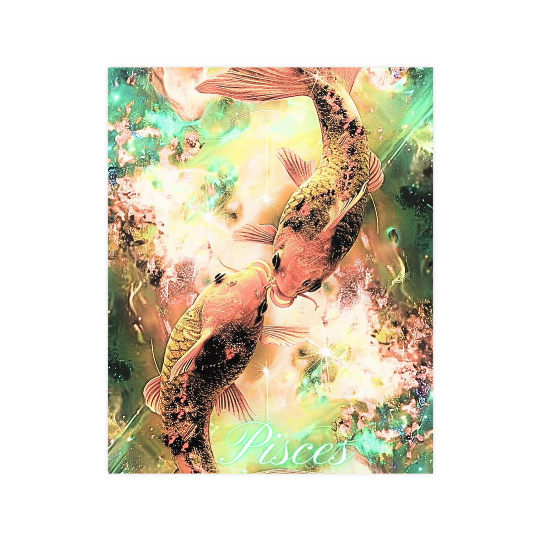 Pisces Zodiac Matte Poster