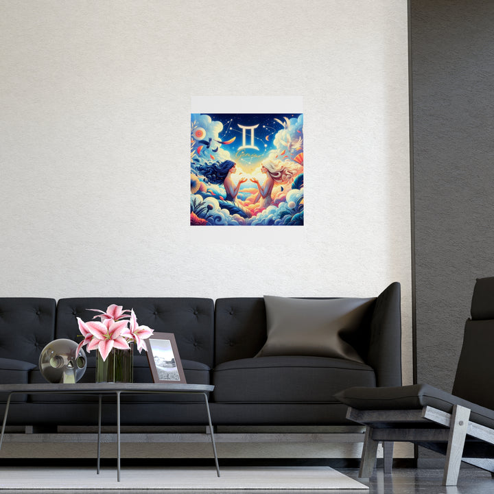Gemini Zodiac Matte Poster V.3