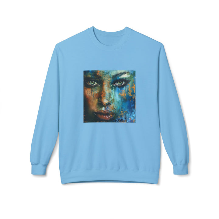 Glitter Woman Unisex Fleece Crewneck Sweatshirt