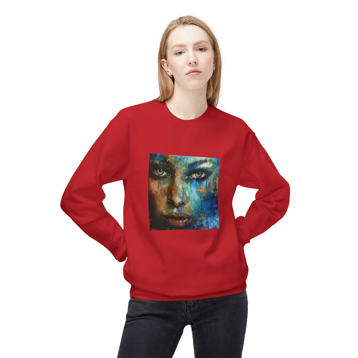 Glitter Woman Unisex Fleece Crewneck Sweatshirt