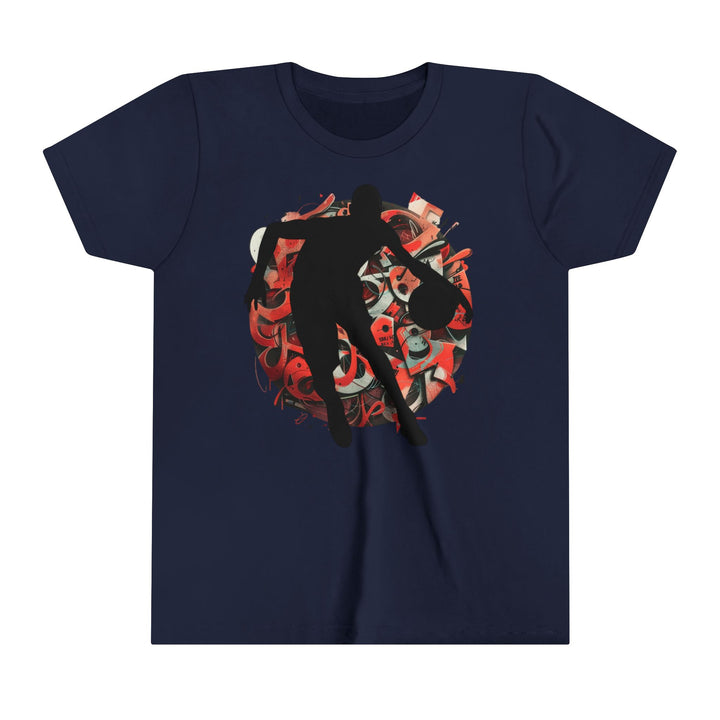 Basketball Silhouette Youth Short Sleeve Tee