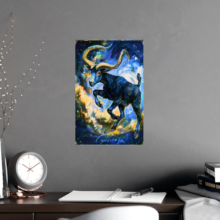Capricorn Zodiac Matte Poster