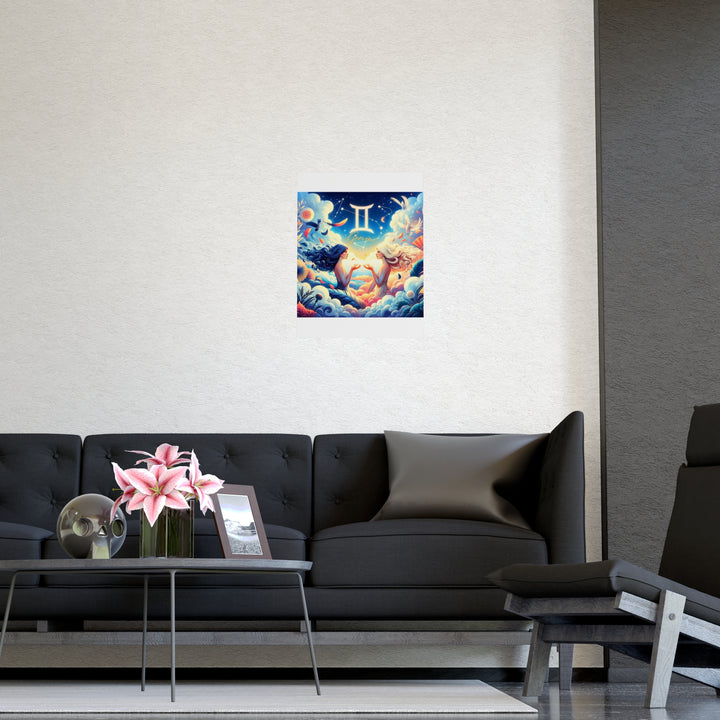 Gemini Zodiac Matte Poster V.3
