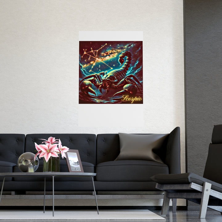 Scorpio Zodiac Matte Poster