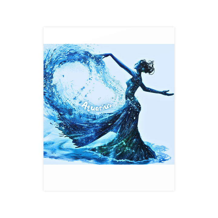 Aquarius Zodiac Matte Poster