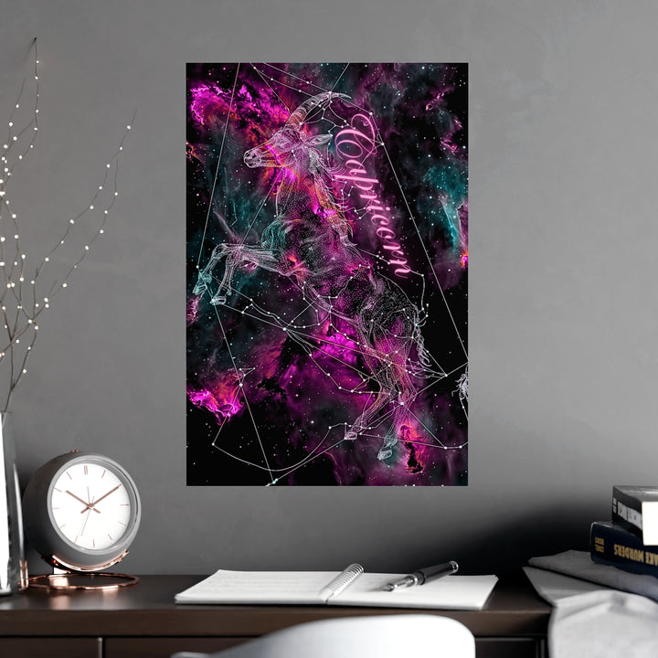 Capricorn Zodiac Matte Poster