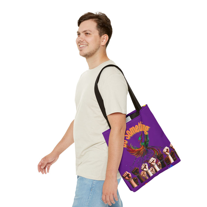 "Do Something" Phoenix & Fist Empowerment Tote Bag - Social Justice Collection