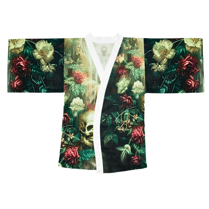 Ethereal Skeleton Long Sleeve Kimono Robe