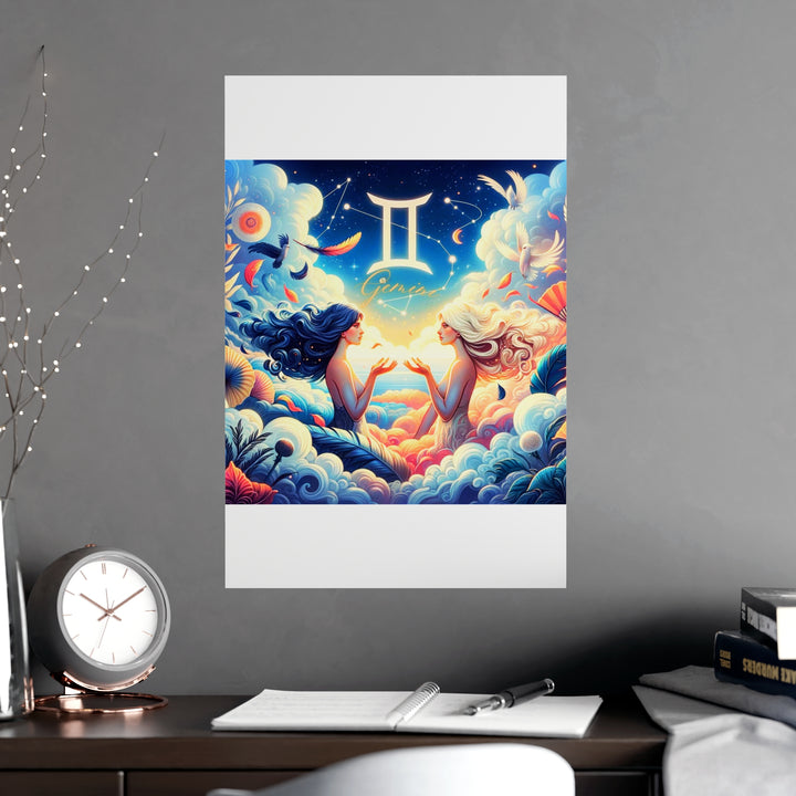 Gemini Zodiac Matte Poster V.3