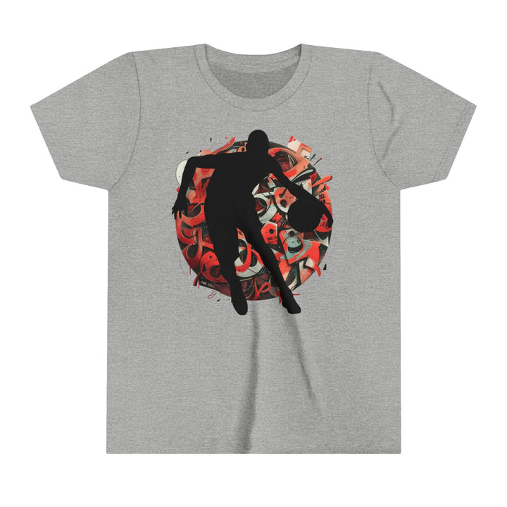 Basketball Silhouette Youth Short Sleeve Tee