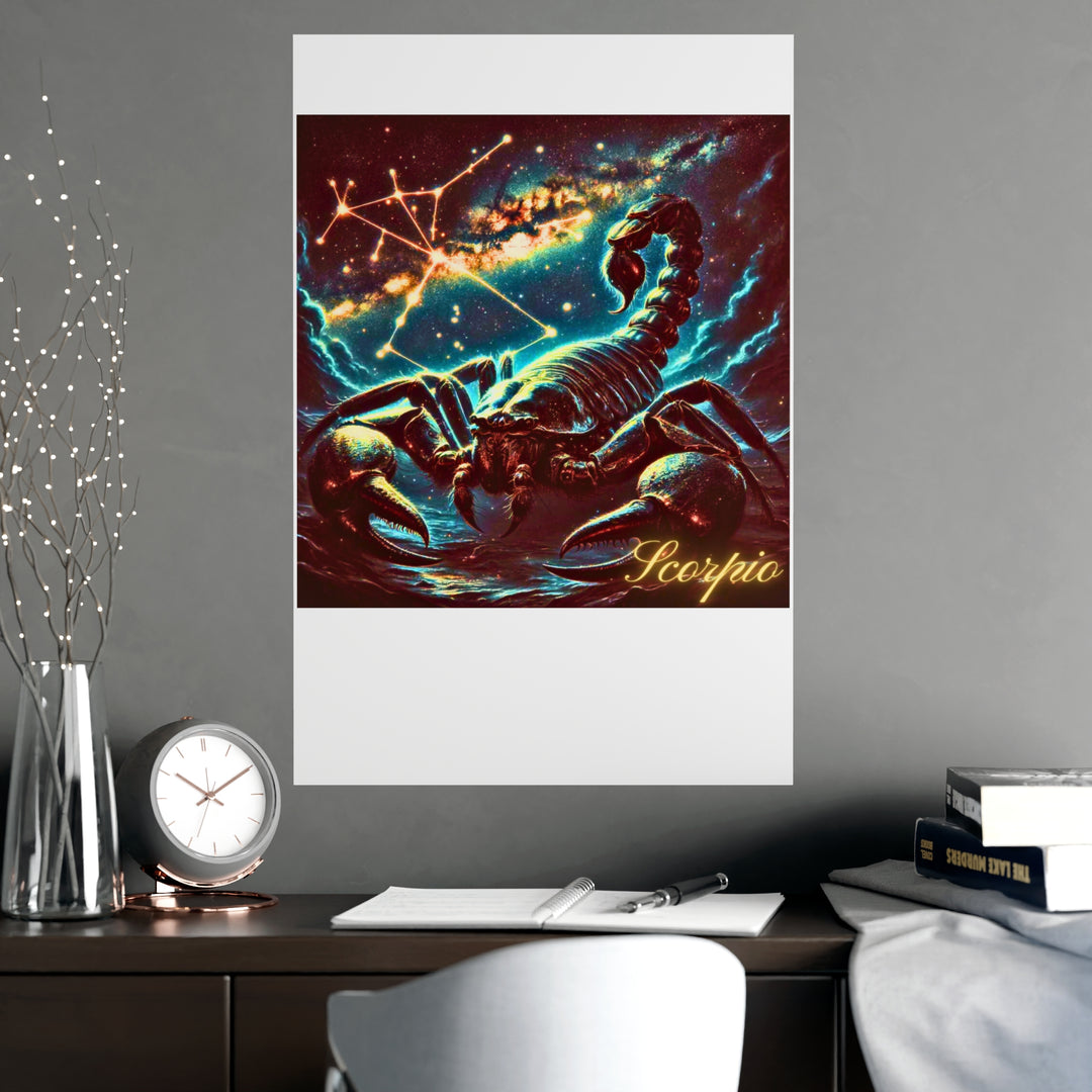 Scorpio Zodiac Matte Poster