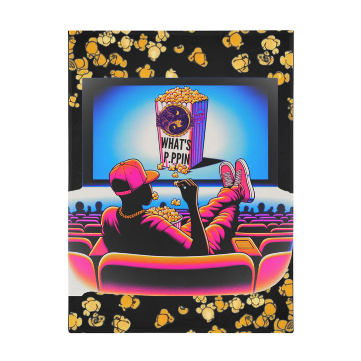 What's Poppin' collection Plush Fleece Blanket