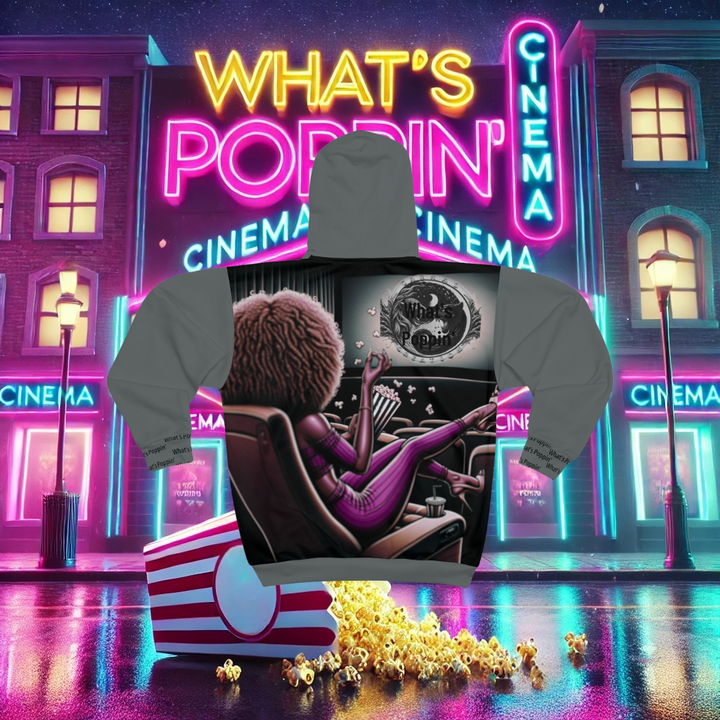What's Poppin' Unisex Zip Hoodie V.2 (Grey)