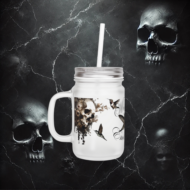 Mortality Embraced Eternal Serenade Mason Jar