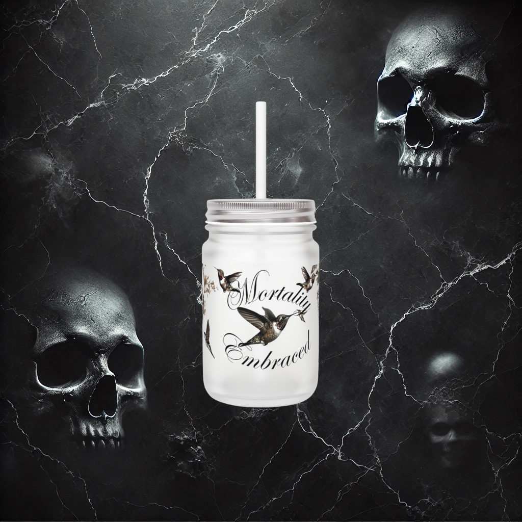 Mortality Embraced Eternal Serenade Mason Jar
