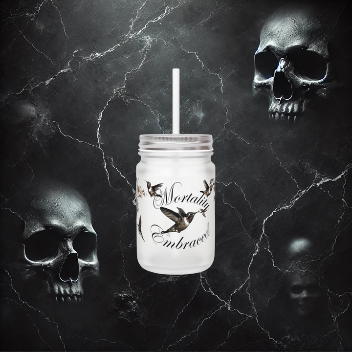 Mortality Embraced Eternal Serenade Mason Jar