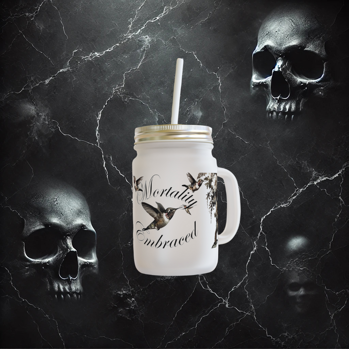 Mortality Embraced Eternal Serenade Mason Jar