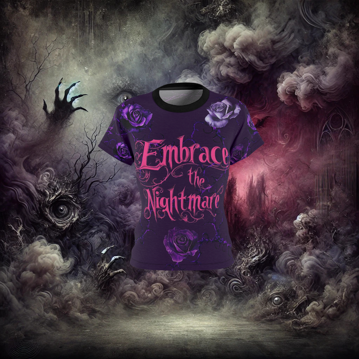 Embrace the Nightmare Fairytale of Fear Unicorn and Fairy Women's Tee