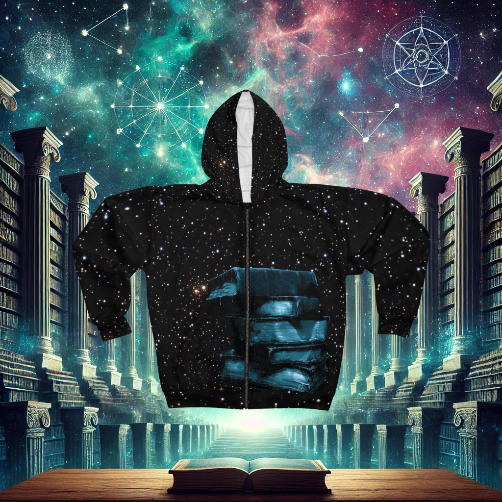Self Education Unisex Zip Hoodie V.2 (Black)
