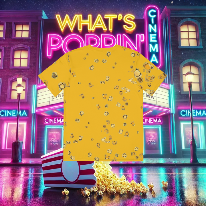 What's Poppin' Men's Polyester Tee V.1 (Yellow)