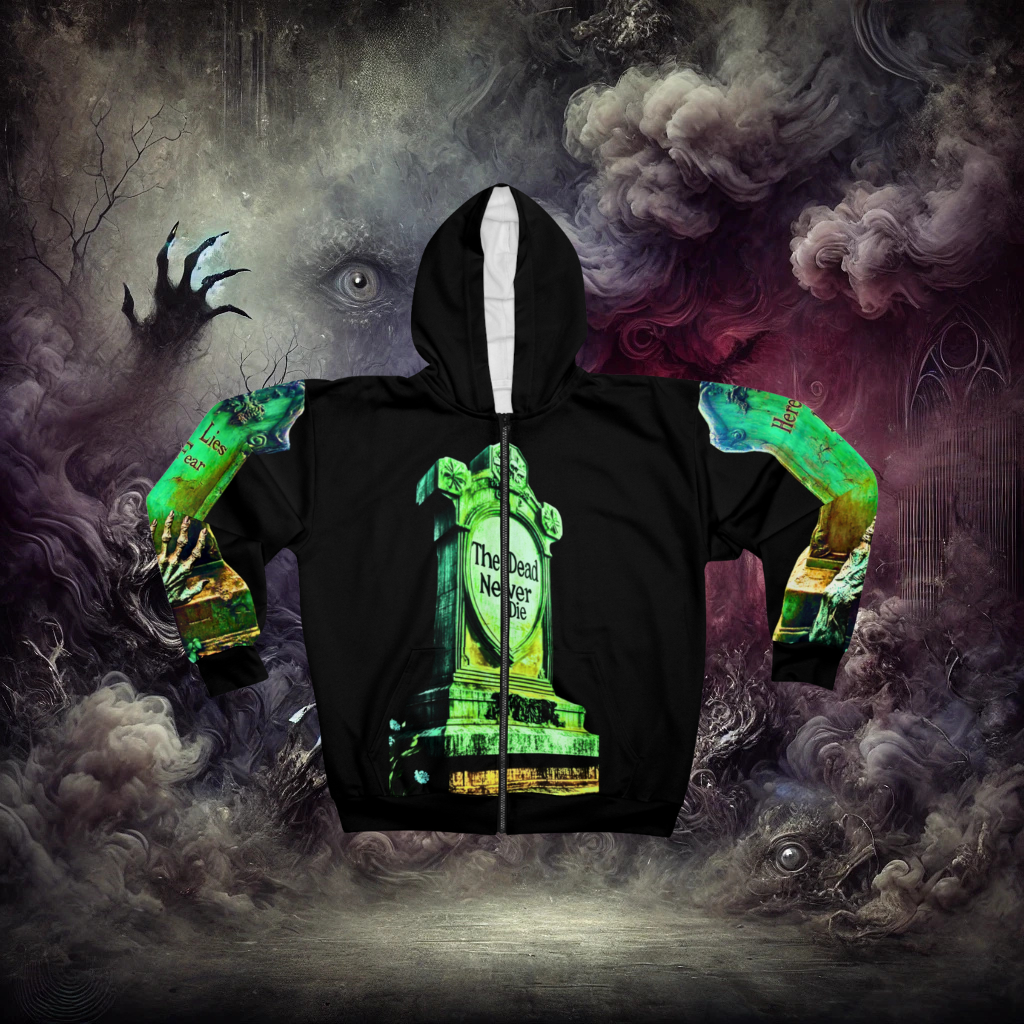 Embrace the Nightmare Zombie Unisex Zip Hoodie