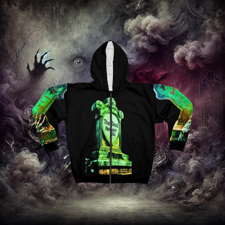 Embrace the Nightmare Zombie Unisex Zip Hoodie