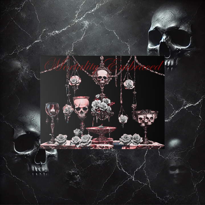 Mortality Embraced Macabre Grace Matte Canvas