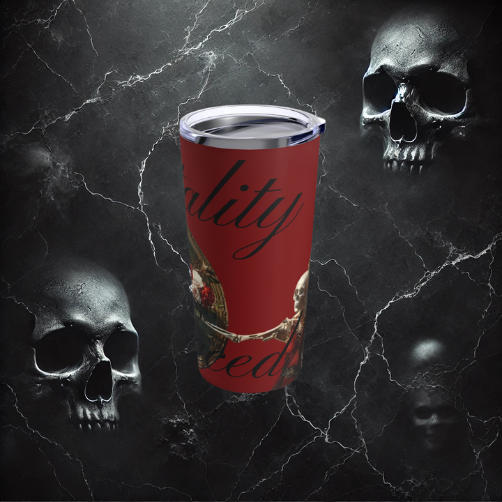 Mortality Embraced Mirror of Fate Tumbler