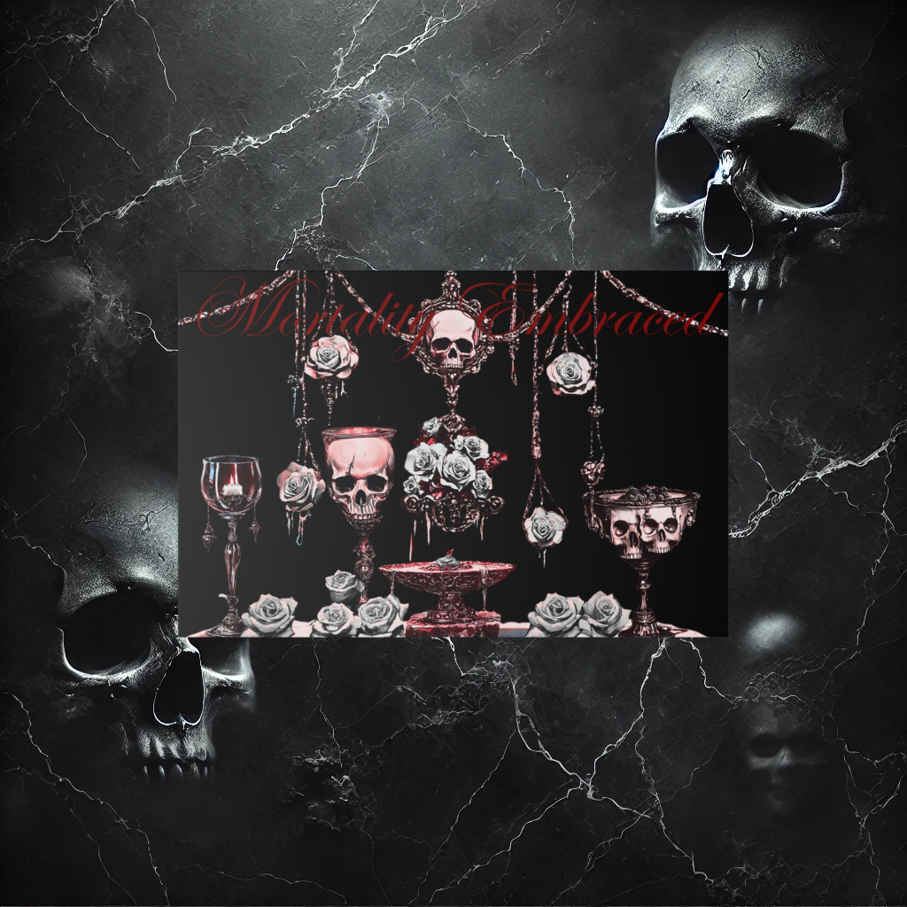 Mortality Embraced Macabre Grace Matte Canvas