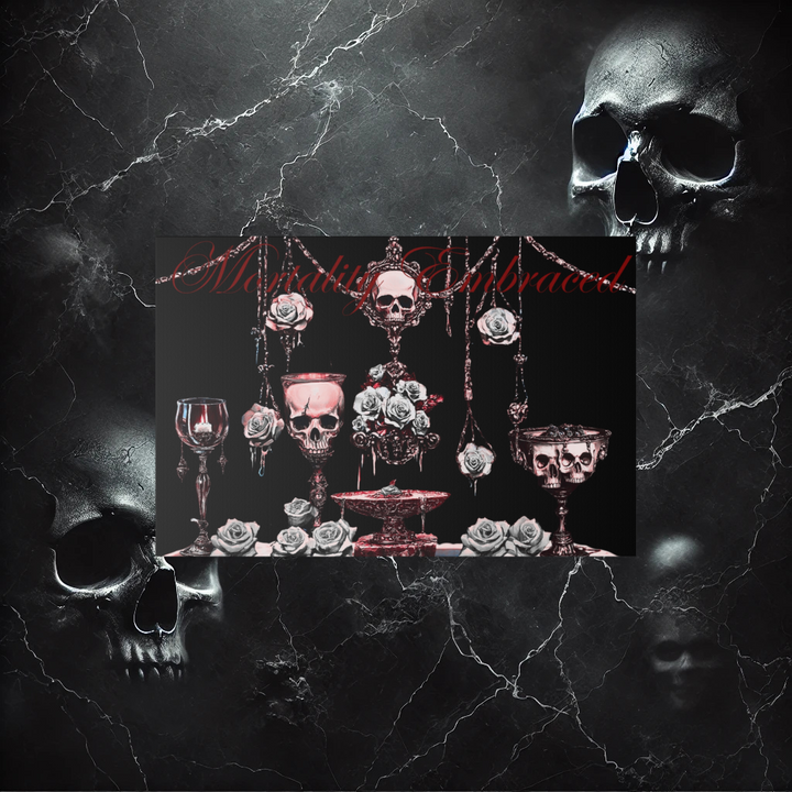 Mortality Embraced Macabre Grace Matte Canvas