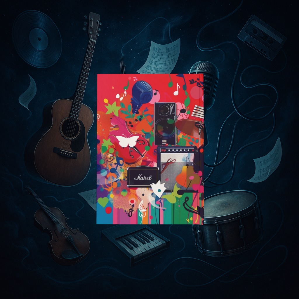 Rhythmic Dreams Hardcover Journal (A5)