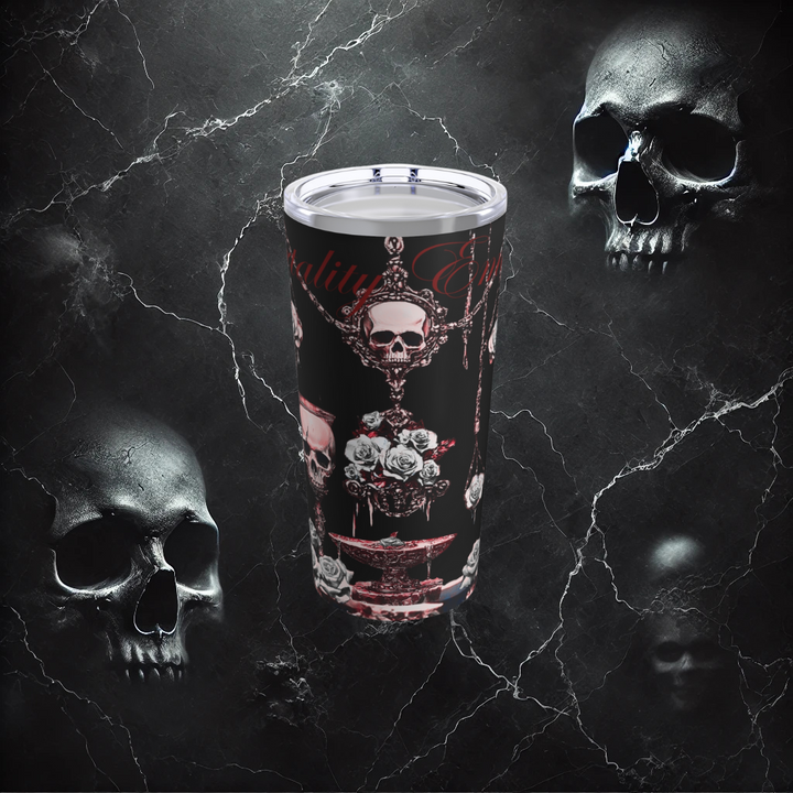 Mortality Embraced Macabre Grace Tumbler 20oz (Black)